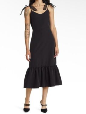 Lulus What a Gift Bow Strap Cocktail
Midi Dress
